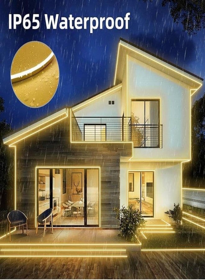 KBR LED Smart Neon Strip Light with USB Power Charging - Warm White Decorative Festival Lighting for Indoor & Outdoor, Diwali, Christmas, Balcony, Entrance, Pillars with Easy Plug-in (1 Meter) - Image 5